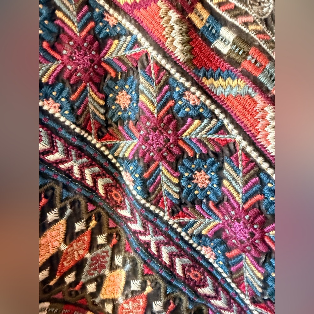 Johnny Was Velvet Ravi Bolero Multicolor Embroidery- XL - Picture 2 of 10